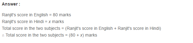 Algebraic Expressions RS Aggarwal Class 6 Maths Solutions Exercise 8A 2.1