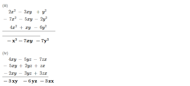 Algebraic Expressions RS Aggarwal Class 6 Maths Solutions Exercise 8C 2.2