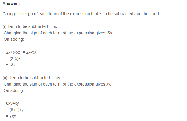 Algebraic Expressions RS Aggarwal Class 6 Maths Solutions Exercise 8C 4.1