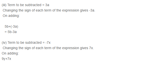 Algebraic Expressions RS Aggarwal Class 6 Maths Solutions Exercise 8C 4.2