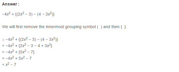 Algebraic Expressions RS Aggarwal Class 6 Maths Solutions Exercise 8D 5.1