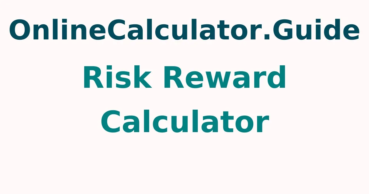 Risk Reward Calculator