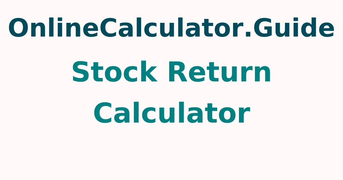 Stock Return Calculator