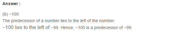 Integers RS Aggarwal Class 6 Maths Solutions CCE Test Paper 10.1