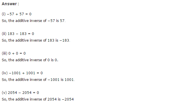 Integers RS Aggarwal Class 6 Maths Solutions Exercise 4B 6.1