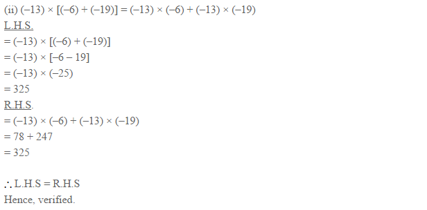 Integers RS Aggarwal Class 6 Maths Solutions Exercise 4D 4.2