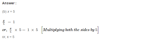 Linear Equation In One Variable RS Aggarwal Class 6 Maths Solutions CCE Test Paper 16.1