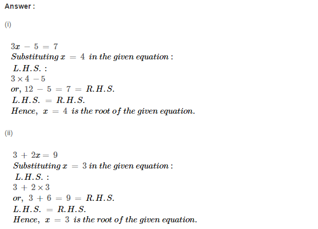 Linear Equation In One Variable RS Aggarwal Class 6 Maths Solutions Ex 9A 1.10