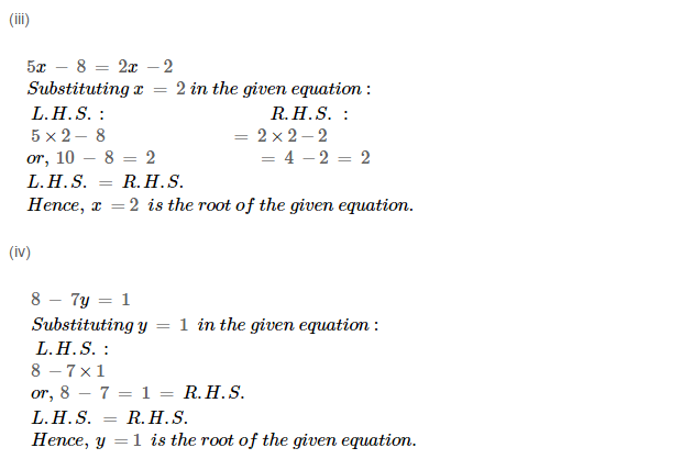 Linear Equation In One Variable RS Aggarwal Class 6 Maths Solutions Ex 9A 1.11