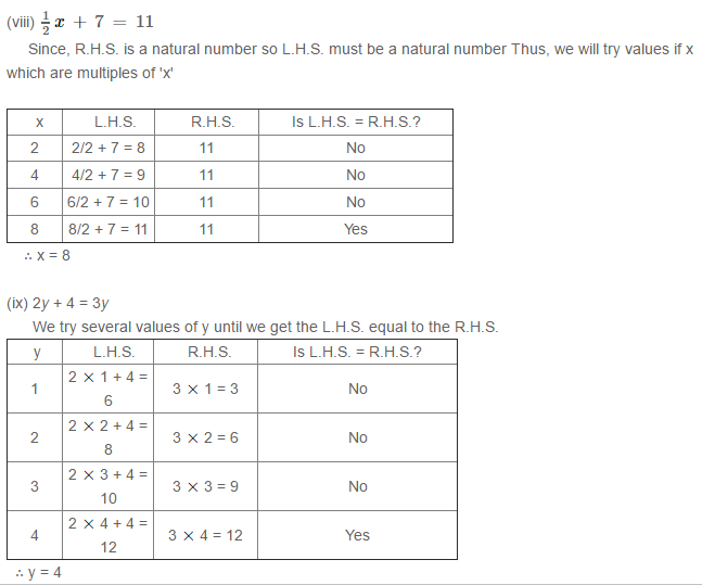 Linear Equation In One Variable RS Aggarwal Class 6 Maths Solutions Ex 9A 1.18