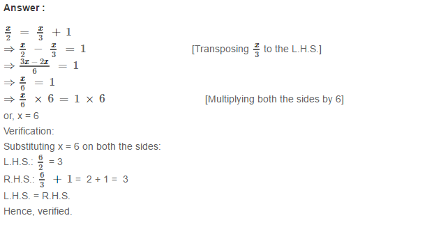 Linear Equation In One Variable RS Aggarwal Class 6 Maths Solutions Ex 9B 14.1