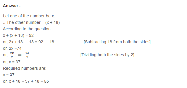 Linear Equation In One Variable RS Aggarwal Class 6 Maths Solutions Ex 9C 1.11