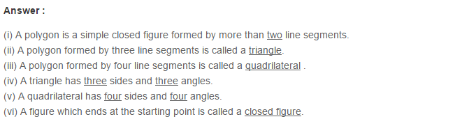 Polygons RS Aggarwal Class 6 Maths Solutions 3.1