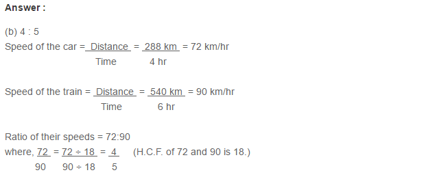 Ratio Proportion and Unitary Method RS Aggarwal Class 6 Maths Solutions CCE Test Paper 10.1