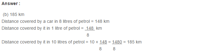 Ratio Proportion and Unitary Method RS Aggarwal Class 6 Maths Solutions CCE Test Paper 17.1