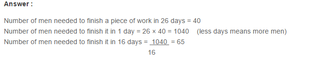 Ratio Proportion and Unitary Method RS Aggarwal Class 6 Maths Solutions CCE Test Paper 5.1