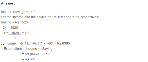 Ratio Proportion and Unitary Method RS Aggarwal Class 6 Maths Solutions Ex 10A 1.20