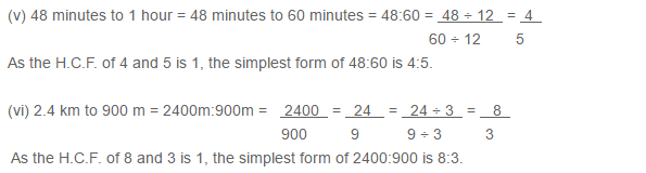 Ratio Proportion and Unitary Method RS Aggarwal Class 6 Maths Solutions Ex 10A 1.5