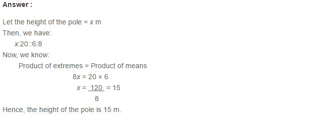 Ratio Proportion and Unitary Method RS Aggarwal Class 6 Maths Solutions Ex 10B 10.1