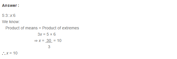 Ratio Proportion and Unitary Method RS Aggarwal Class 6 Maths Solutions Ex 10B 11.1