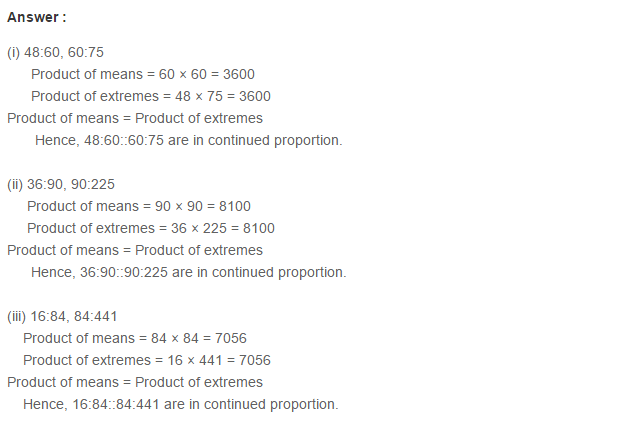 Ratio Proportion and Unitary Method RS Aggarwal Class 6 Maths Solutions Ex 10B 8.1