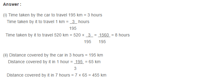 Ratio Proportion and Unitary Method RS Aggarwal Class 6 Maths Solutions Ex 10C 12.1