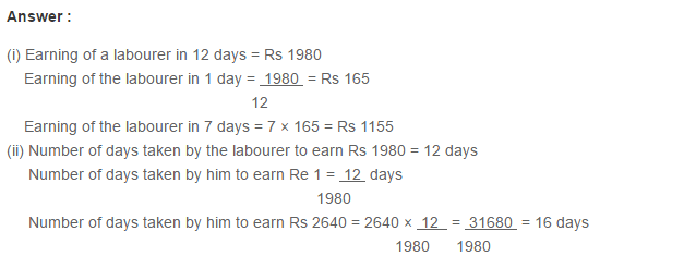 Ratio Proportion and Unitary Method RS Aggarwal Class 6 Maths Solutions Ex 10C 13.1