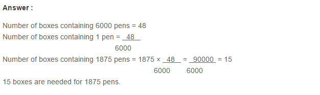 Ratio Proportion and Unitary Method RS Aggarwal Class 6 Maths Solutions Ex 10C 15.1