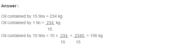 Ratio Proportion and Unitary Method RS Aggarwal Class 6 Maths Solutions Ex 10C 5.1