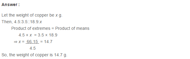 Ratio Proportion and Unitary Method RS Aggarwal Class 6 Maths Solutions Ex 10C 8.1