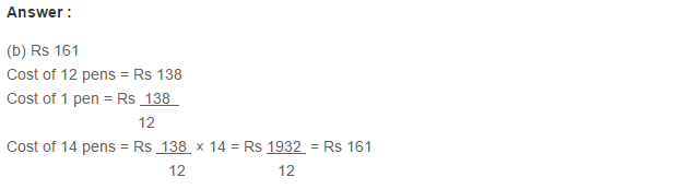 Ratio Proportion and Unitary Method RS Aggarwal Class 6 Maths Solutions Ex 10D 12.1