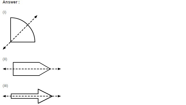 Two Dimensional Reflection Symmetry RS Aggarwal Class 6 Maths Solutions 9.1