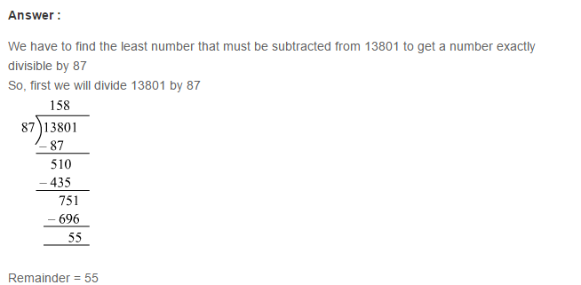 Whole Numbers RS Aggarwal Class 6 Maths Solutions CCE Test Paper 8.1