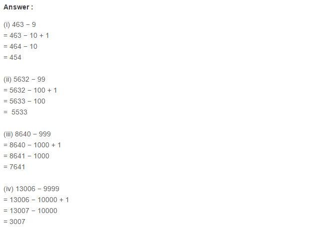 Whole Numbers RS Aggarwal Class 6 Maths Solutions Ex 3C 3.1