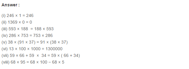 Whole Numbers RS Aggarwal Class 6 Maths Solutions Ex 3D 1.1