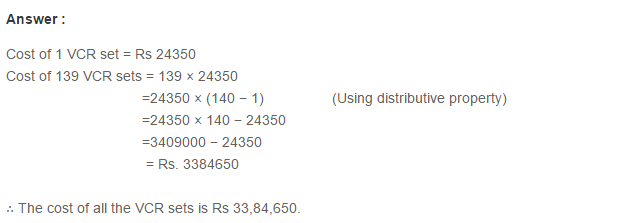 Whole Numbers RS Aggarwal Class 6 Maths Solutions Ex 3D 10.1